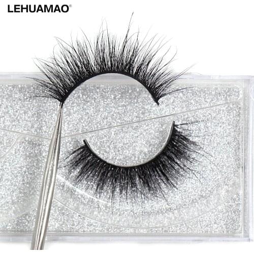 LEHUAMAO Eyelashes 3D Lashes Mink False Eyelashe Fluffy Soft Eyelash Dramatic Lashes Natural Long Lashes 3D Mink Lash A05