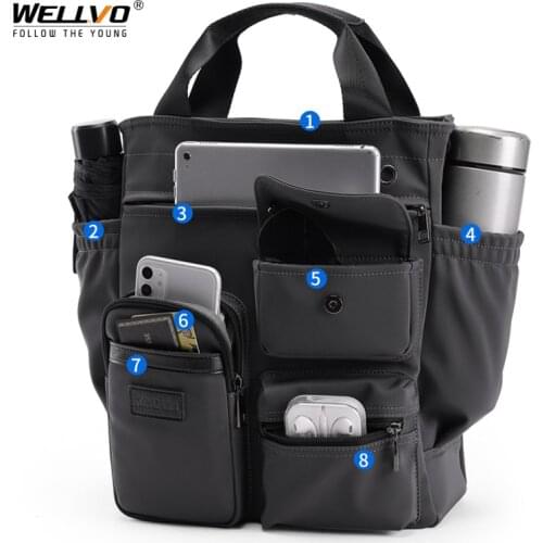 Multifunctional Shoulder Messenger Bag Waterproof Casual Handbag Business Men Briefcase Large Capacity Male Travel Bags New X63C