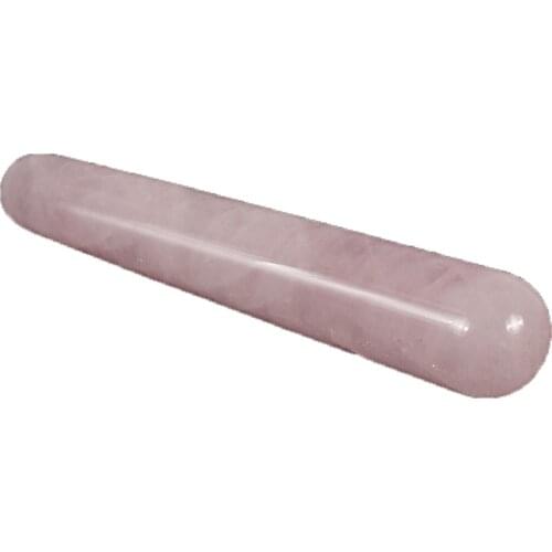 Natural Crystal Rose quartz massage wand Relaxing wand acupoint point stick reiki healing stone body chakra face massage Relax