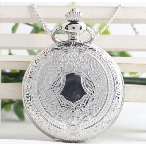 NEW FASHION Silver Shield Fashion watches Men and women cowboy chain and necklaces chain gift PO85