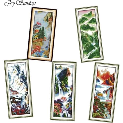 New Arrival Joy Sunday Cross Stitch Landscape Painting 11CT14CT Scenic Pattern DMC Handwork Embroidery Needlework Kit Home Decor