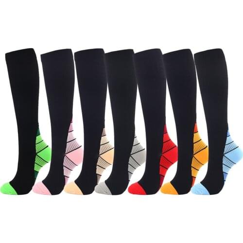 New Compression Stockings For Men Women Nylon Compress Socks Cycling Sock Prevent Varicose Veins Spors Socks Soccer Football