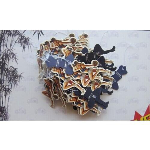 Free Shipping,Car custom printed cotton paper with perfume factory direct making bulk car air freshener