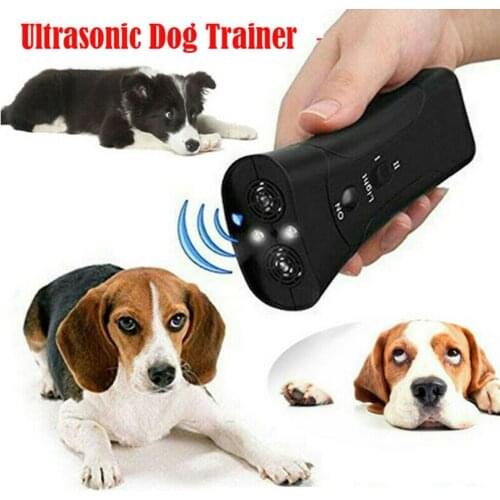 Dog Repeller Ultrasonic Double Head Handheld Training Tools Coach Control Outdoor Pet Supplies No harm Convenience Training Tool