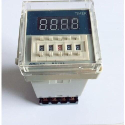 Digital display time relay DH48S DH48S-1Z electric delay timery 0.01S-99H99M 8PIN with base