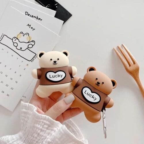 Earphone Silicone Case for Airpods Pro Cute Soft Protective Cover for Apple airpods 1 2 Wireless Bluetooth Cartoon Box