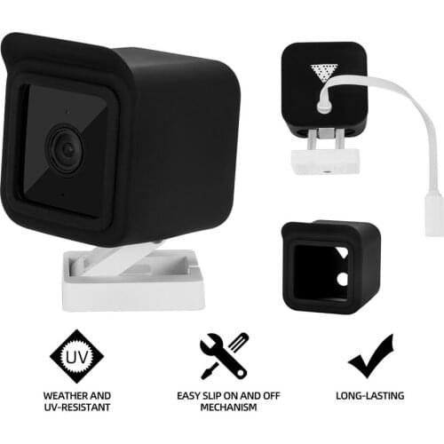 Anti-Scratch Silicone Case For Wyze Cam V3 Camera Protective Skin Cover Wall Mount Bracket Camera Protector HOT