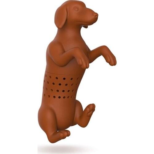 Creative Silicone Tea Infuser Dachshund Tea Ball Leaf Tea Strainer for Brewing Device Herbal Spice Filter Kitchen Tools
