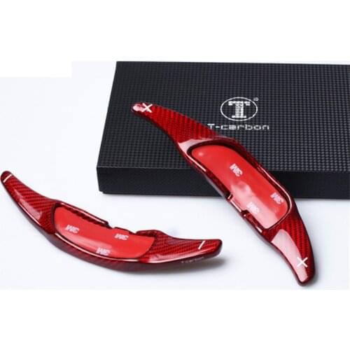 Lengthen Style Red Glass fiber Steering wheel paddle shift Fit For BENZ A45 CLA45 C63 CLS63 S63 GLA45 GLE63 GLS63