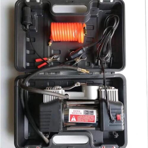 High-power 10 pressure car air pump double cylinder pure copper core 12v car tire pump emergency High-quality accessories