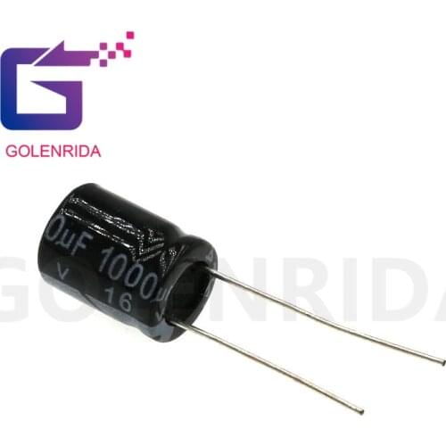 10PCS Electrolytic capacitor 16V1000uF 10*13mm aluminum electrolytic capacitor 1000uf 16v