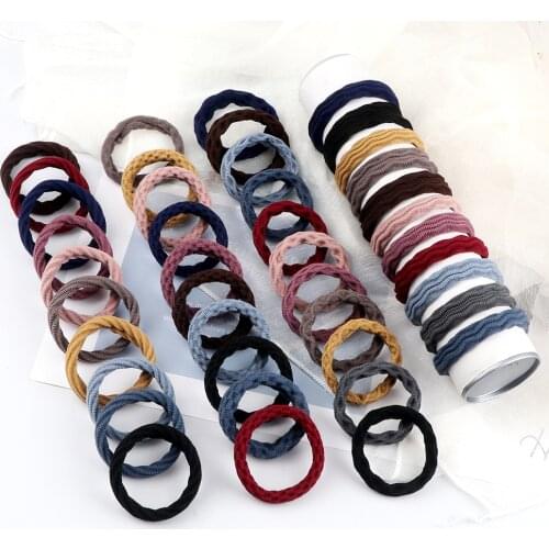 10Pcs/Set Basic Simple Hair Bands Ties Women Girls Rubber Band High Elastic Ponytail Holder Scrunchies Fashion Hair Accessories
