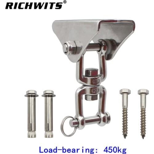 1000lbs Heavy Duty Baby Cradle Outdoor Swing Chair Indoor Hammock Hook Sandbag Yoga Fitness Accessories