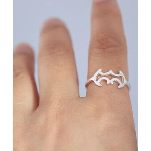 3 pieces/set hollow bat ring Fashion insect ring, 3 colors, different colors can be changed every day happy every day, good luck