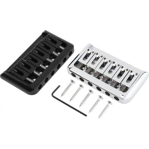 6 String 75mm Zinc Alloy Edgefold Children Electric Guitar Tailpiece Bridge Saddle