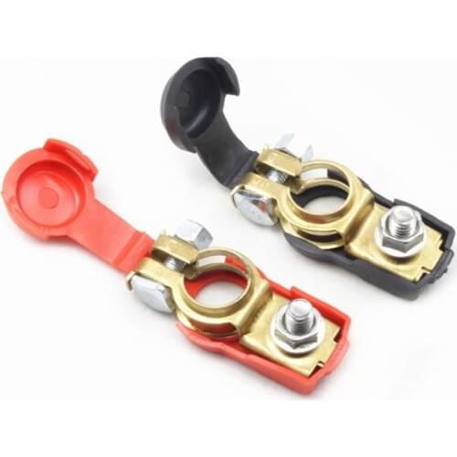 Car Auto Quick Release Battery Terminal Connector Clamps Copper Clamps Copper Cap Caravan Truck Clips For Car