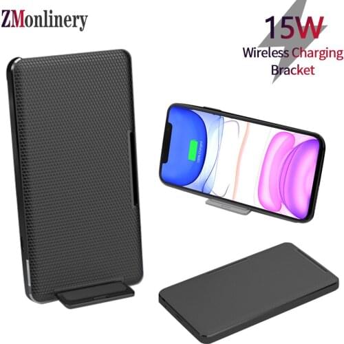 ZMonlinery 15W Qi Wireless Charger Phone Holder For Samsung S20 S10 S9 plus Fast Wireless Charging For Xiaomi 10 Pro Mix 3