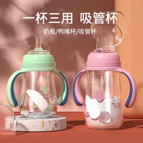 Baby Bottles – Anti Colic Breastfeeding Baby Bottles, Suitable for Babies 6-12 Months, 2 Replaceable Nipples