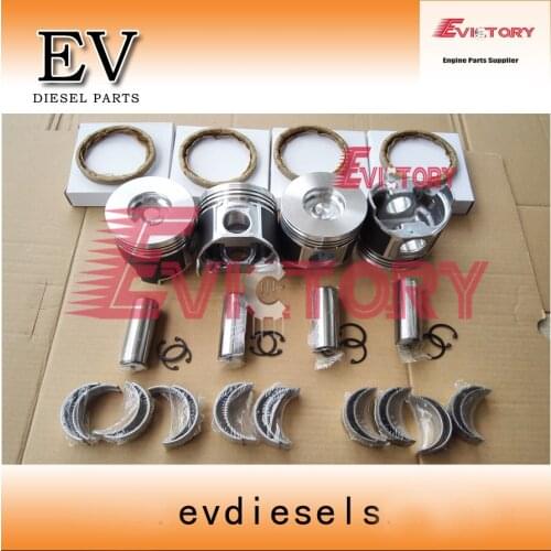 EV For Komatsu PC45R PC40MR excavator 4D84 4D84E 4TNE84 piston +ring+crankshaft bearing+con rod bearing