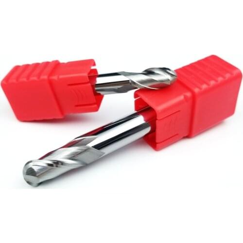 Ball Nose end mill tungsten carbide aluminum CNC cutting milling cutter for woodworking gold silver copper iron aluminum tools