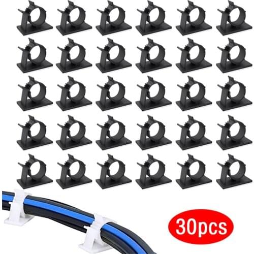 Mini Cable Clips Self Adhesive Cable Fixing Clip For Wall Desktop Electrical Appliances Wire Organizer Rack Home Office Storage