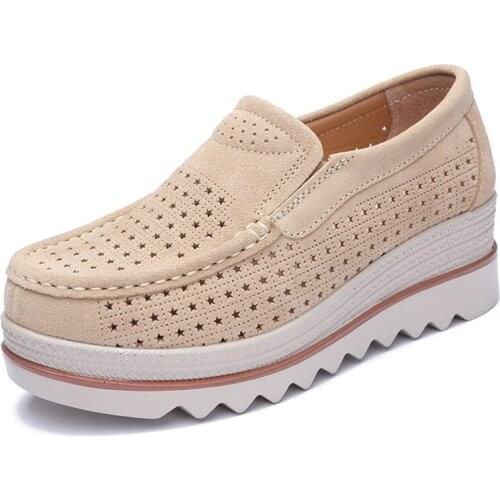 New flat platform moccasins for women loafers with leather suede fringes for women platform shoes goth slip on shoes for women