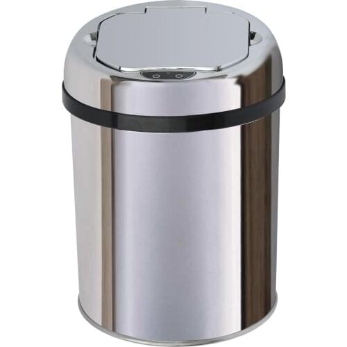 3 Liter Automatic Open Close Trash Can Sensor Waste Bin Touchless Dustbin Stainless Steel with inner plastic bin