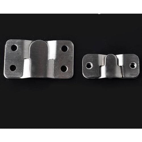 Small size Stainless steel invisible hook Photo frame pothook with accessories thickness:2mm