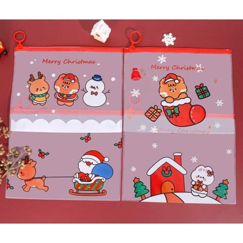 New Year Christmas Gift Makeup Bag Pencil Pouch Back To School Kawaii Storage