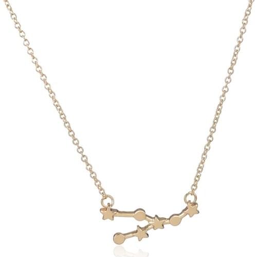 Shuangshuo Gothic Multicolor Chocker Taurus Zodiac Sign Pendant Necklaces for Women Astrology Choker Necklace collier femme N156