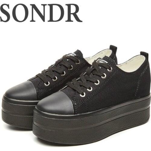 SONDR 2020 womens autumn thick bottom increased 8CM comfortable breathable casual wild color matching womens shoes LD-00