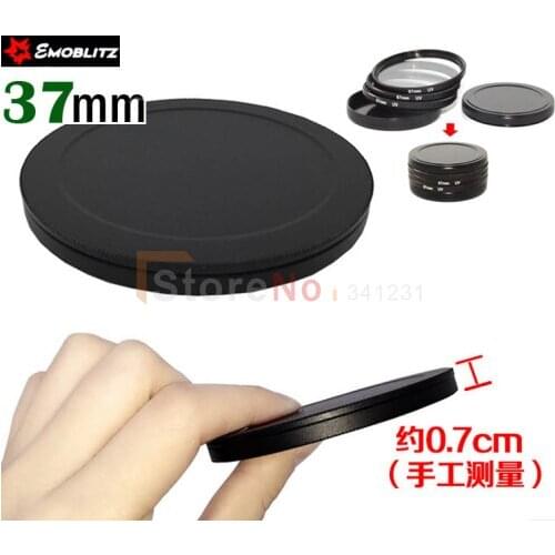 37 40.5 43 46 49 52 55 58mm Screw-in FILTER STACK CAP SET Metal Filter Case Quality Protect Filter