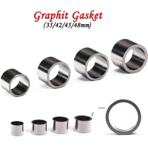 35mm 42mm 45mm 48mm motorcycle car Exhaust Pipe Graphite Gasket to Muffler Silencer Gasket Seal ring vintage Dirt Pit Bike