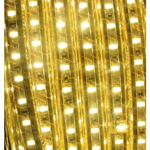 High quality SMD5630 100m/roll 60leds/m 120leds/m LED strip 220V Light IP66 Waterproof Lighting AC:110V Led Strip white 72LEDS/M