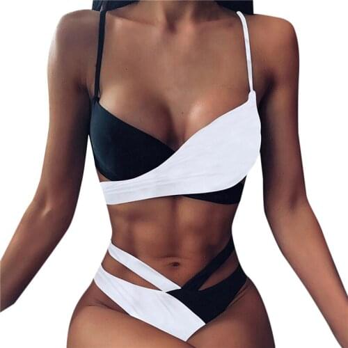 Ladies Sexy New High Waist Bikini Swimsuit Swimwear Female Thong Brazilian Biquini Bikini Set Bathing Suit Bather For Female
