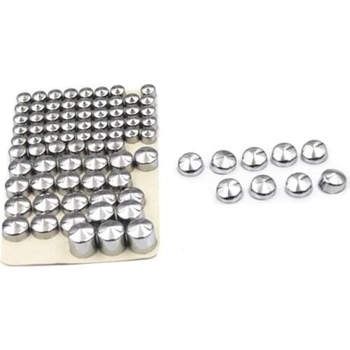 1 Set Chrome Bolt Caps Topper Cover For Harley Twin Cam Road King FLH 1996 - 2006