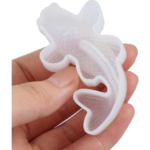 1PC Food Grade Plastic Carp Shaped Rice Cake Mold Fish Pudding Molds Large Medium Small Sizes Baking Tools