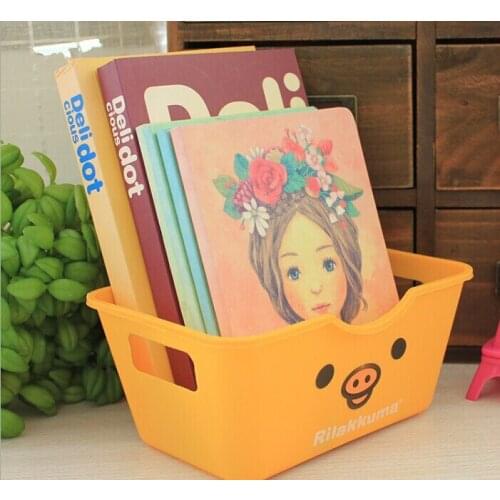 1PC Cartoon Cute Lovely Bear Rectangle Desktop Collection Container Box Desk Finishing Storage Box for Home Office OK 0053