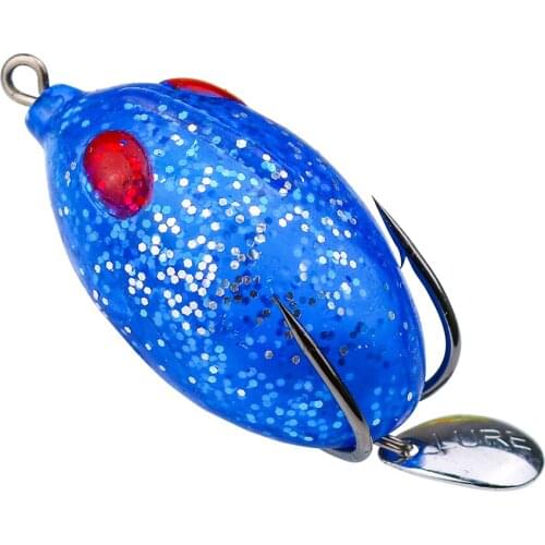OBSESSION 1pcs 5cm 11g Ray Frog Fishing Lures Topwater Frog Artificial Minnow Crank Artificial Soft Bait With Treble Hooks