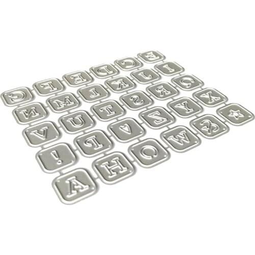 Alphabet Letters Metal Cutting Dies Stencil Scrapbooking DIY Album Stamp Paper