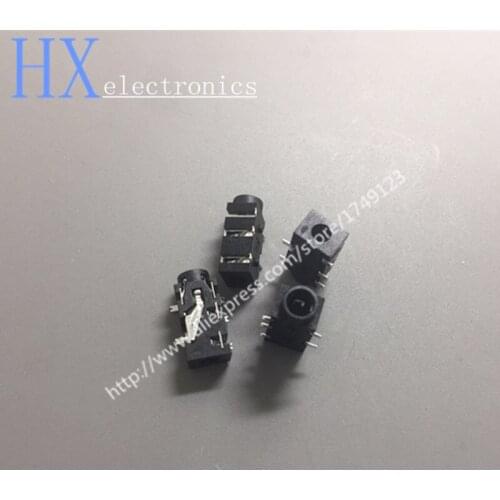Free shipping 10PCS PJ-327F Headphone 3.5 SMD Socket PJ327F 5-pin 4-section Audio Outlet