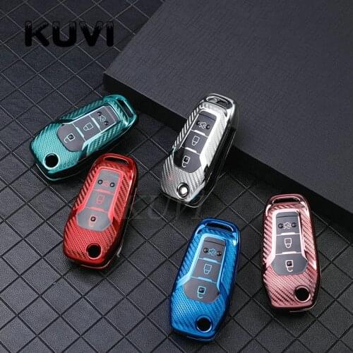 Car Key Case Cover For Ford Fusion Fiesta Escort Mondeo Everest Ranger 2019 S Max Kuga 2 Focus MK3 Ecosport Holde Accessories