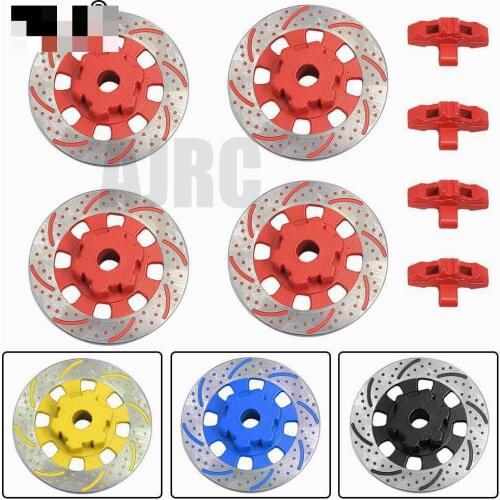 4PCS aluminum alloy psychological brake disc drive wheels for 1/7 Traxxas Infinite Desert Racing UDR 8569 RC auto parts