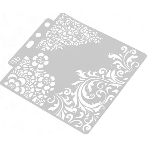 S53 Multi-purpose Shadow Drawing Mask Hollow Pattern Spraying Boards Masking Spray Template Layering Stencils Home Paint Decor