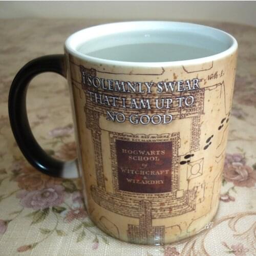 New marauders map mischief mangaed Color Changing Mug Sensitive Ceramic coffee Tea Mugs Cup best gift for friends