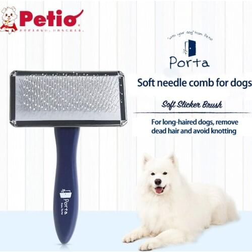 Petio Pet Special Soft Needle Comb For Dogs To Remove Floating Hair, Open Knot And Clean Up Artifact Dog Massage Needle Comb