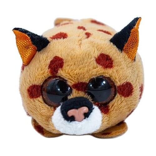 10CM New Ty Beanie Boos Big Purple Eyes Mini Spotted Leopard Plush Dolls Collection Stuffed Toy Child Birthday Christmas Gift