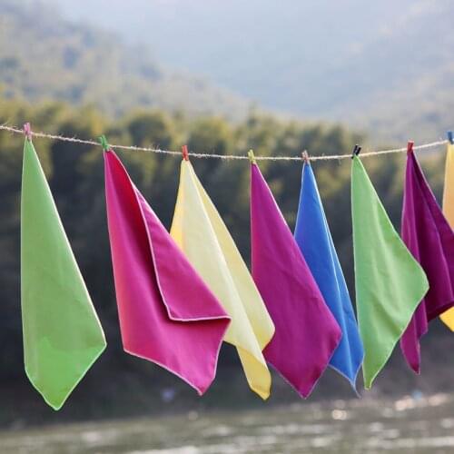 40*40cm Sports Towel Outdoor Camping Travel Swimming Microfiber Towels Facecloth Quick Drying Washcloth