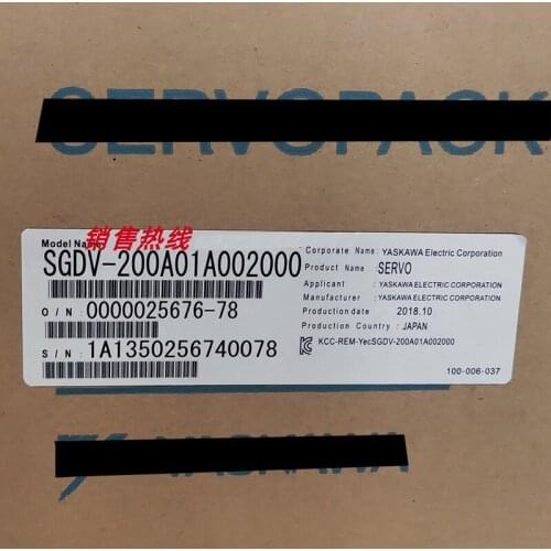 BRAND NEW ORIGINAL SGDV-200A01A002000 / SGDV-200A01A SERVOPACK SERVO DRIVER Spot