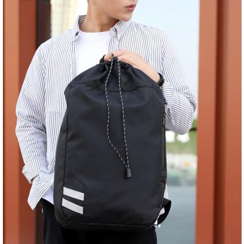 Unisex Sports Backpack Oxford Fabric Bucket Drawstring Waterproof Outdoor Soccer Football Basketball Backpack Bags WHSho